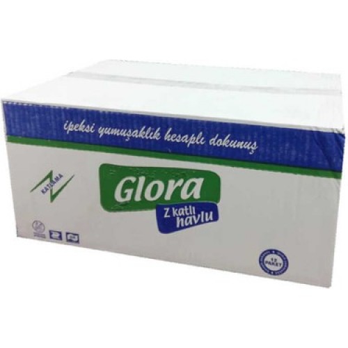 GLORA EKO 21*21 12Lİ KOLİ İÇİNDE Z KATLI HAVLU