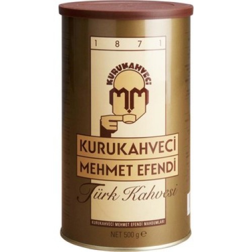 Kuru kahveci Mehmet efendi türk kahvesi  teneke 500 GR.