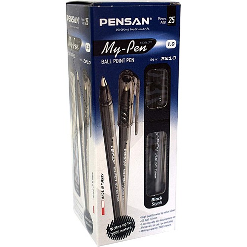 PENSAN MY- PEN TÜKENMEZ KALEM SİYAH 1.0 mm 25 ADET PENSAN MY- PEN TÜKENMEZ KALEM SİYAH 1.0 mm 25 ADET
