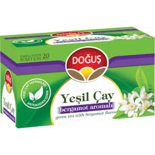 DOĞUŞ BERGAMOTLU YEŞİL ÇAYI 20'Lİ DOĞUŞ BERGAMOTLU YEŞİL ÇAYI 20'Lİ