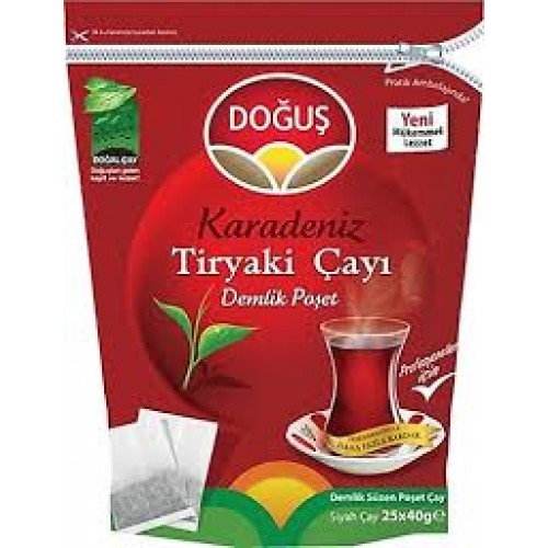 DOĞUŞ KARADENİZ TİRYAKİ DEMLİK POŞET ÇAY 40 gr x 25 DOĞUŞ KARADENİZ TİRYAKİ DEMLİK POŞET ÇAY 40 gr x 25