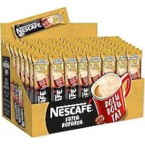 NESCAFE 3' Ü 1 ARADA SÜTLÜ KÖPÜKLÜ 72′li NESCAFE 3' Ü 1 ARADA SÜTLÜ KÖPÜKLÜ 72′li