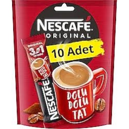 NESCAFE ORIJINAL 3'Ü 1 ARADA 10 x 17.5 gr NESCAFE ORIJINAL 3'Ü 1 ARADA 10 x 17.5 gr