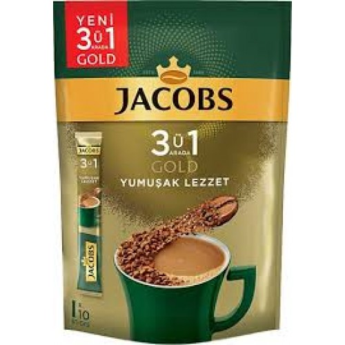 3'ü 1 ARADA JACOBS GOLD YUMUŞAK LEZZET 10 x 16 gr 3'ü 1 ARADA JACOBS GOLD YUMUŞAK LEZZET 10 x 16 gr