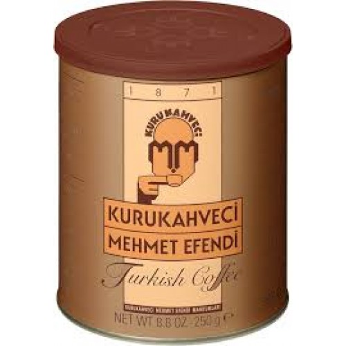 KURU KAHVECİ MEHMET EFENDİ TÜRK KAHVESİ TENEKE 250 GR KURU KAHVECİ MEHMET EFENDİ TÜRK KAHVESİ TENEKE 250 GR