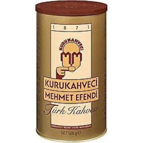 KURU KAHVECİ MEHMET EFENDİ TÜRK KAHVESİ TENEKE 500 GR KURU KAHVECİ MEHMET EFENDİ TÜRK KAHVESİ TENEKE 500 GR