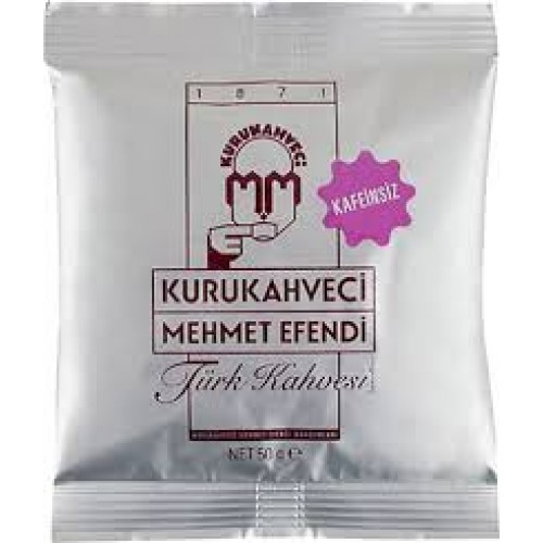 KURU KAHVECİ MEHMET EFENDİ TÜRK KAHVESİ KAFEİNSİZ 50 GR KURU KAHVECİ MEHMET EFENDİ TÜRK KAHVESİ KAFEİNSİZ 50 GR