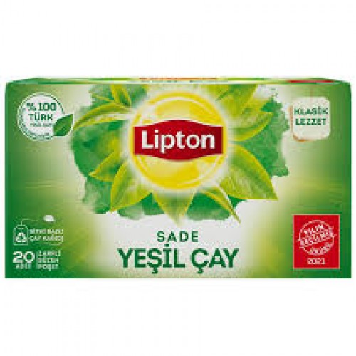 LİPTON SADE YEŞİL ÇAY BARDAK BİTKİ ÇAYI 20'li LİPTON SADE YEŞİL ÇAY BARDAK BİTKİ ÇAYI 20'li