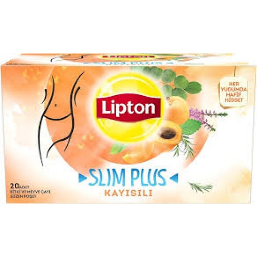 LİPTON SLIM PLUS KAYISILI 20'li LİPTON SLIM PLUS KAYISILI 20'li