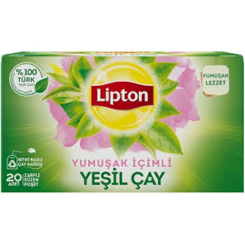 LİPTON YEŞİL ÇAY YUMUŞAK İÇİM BARDAK BİTKİ ÇAYI 20'li LİPTON YEŞİL ÇAY YUMUŞAK İÇİM BARDAK BİTKİ ÇAYI 20'li