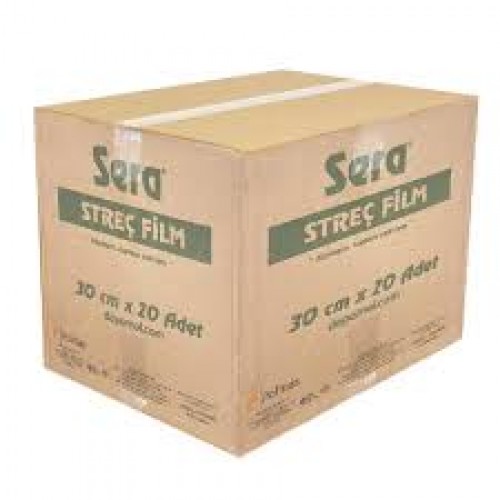 STREÇ SERA KUTU 30 CM X 300 METRE 20 ADET STREÇ SERA KUTU 30 CM X 300 METRE 20 ADET