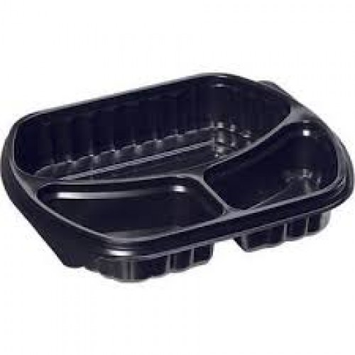YEMEK KAP MİKRODALGA 3 BÖLME SET MEYPAK 50 ADET