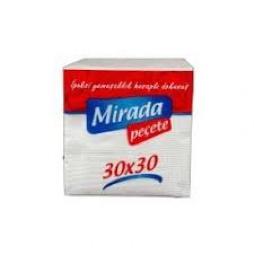MİRADA KARE PEÇETE 30 CM 100 YAPRAK X 12 PAKET MİRADA KARE PEÇETE 30 CM 100 YAPRAK X 12 PAKET