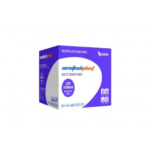 NEWTECH ÇÖP POŞET KONTEYNER 800 GR 120 LT 10 RULO * 10 PAKET NEWTECH ÇÖP POŞET KONTEYNER 800 GR 120 LT 10 RULO * 10 PAKET