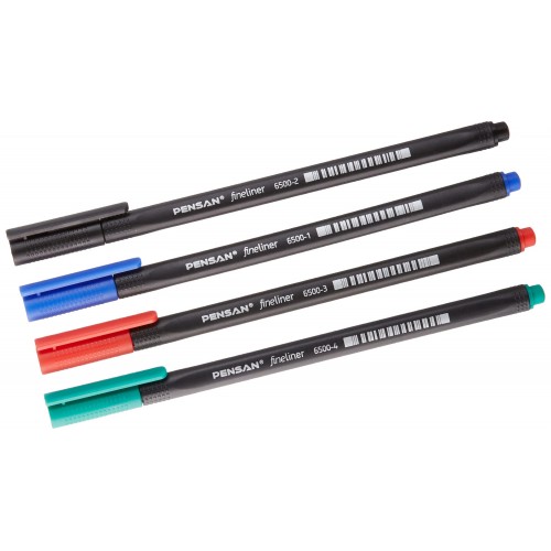 PENSAN 6500 FİNELİNER KEÇE UÇLU KALEM 0.4 mm 4 ADET - KARIŞIK RENK PENSAN 6500 FİNELİNER KEÇE UÇLU KALEM 0.4 mm 4 ADET - KARIŞIK RENK